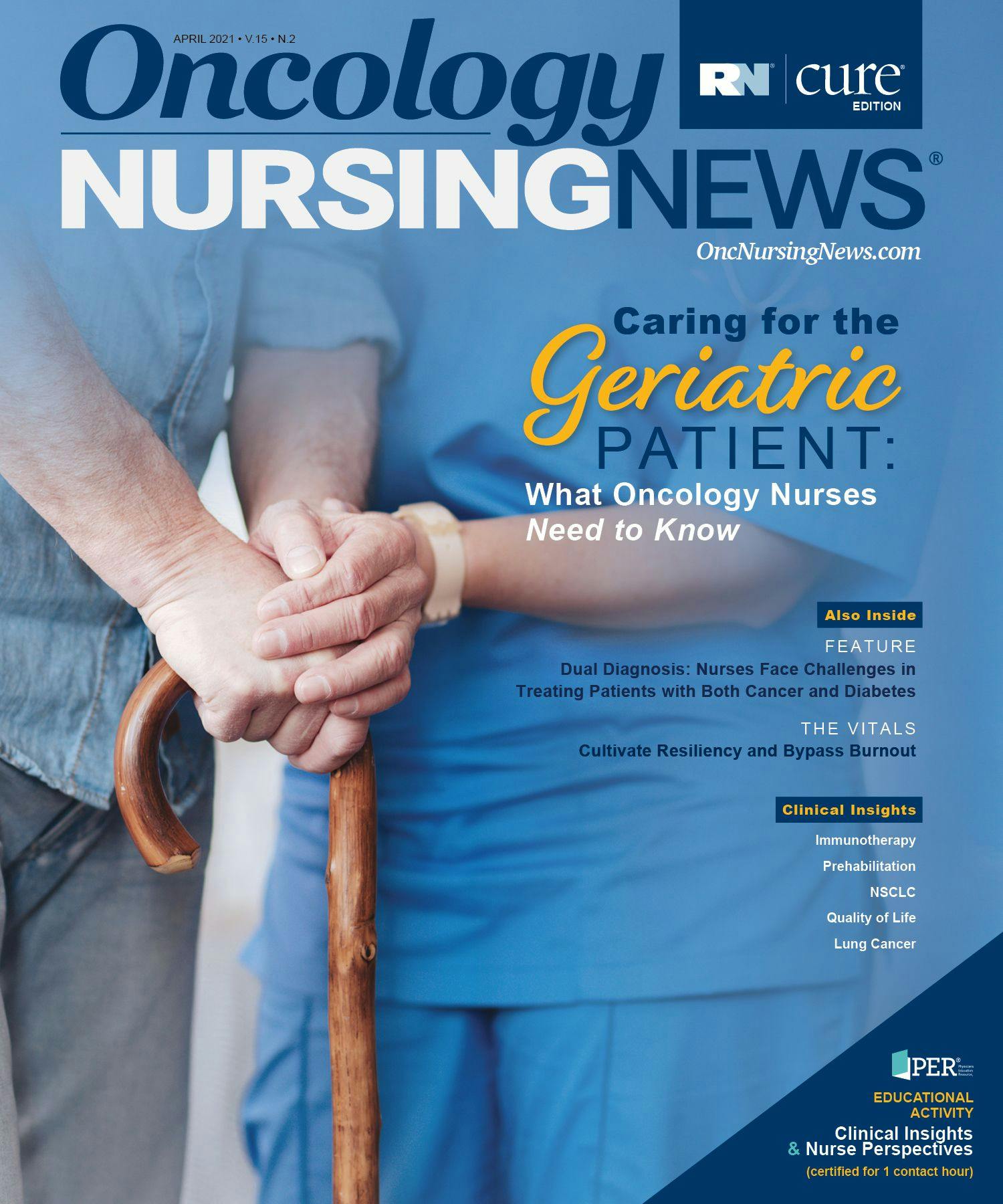 Oncology Nursing News April 2021 Cover
