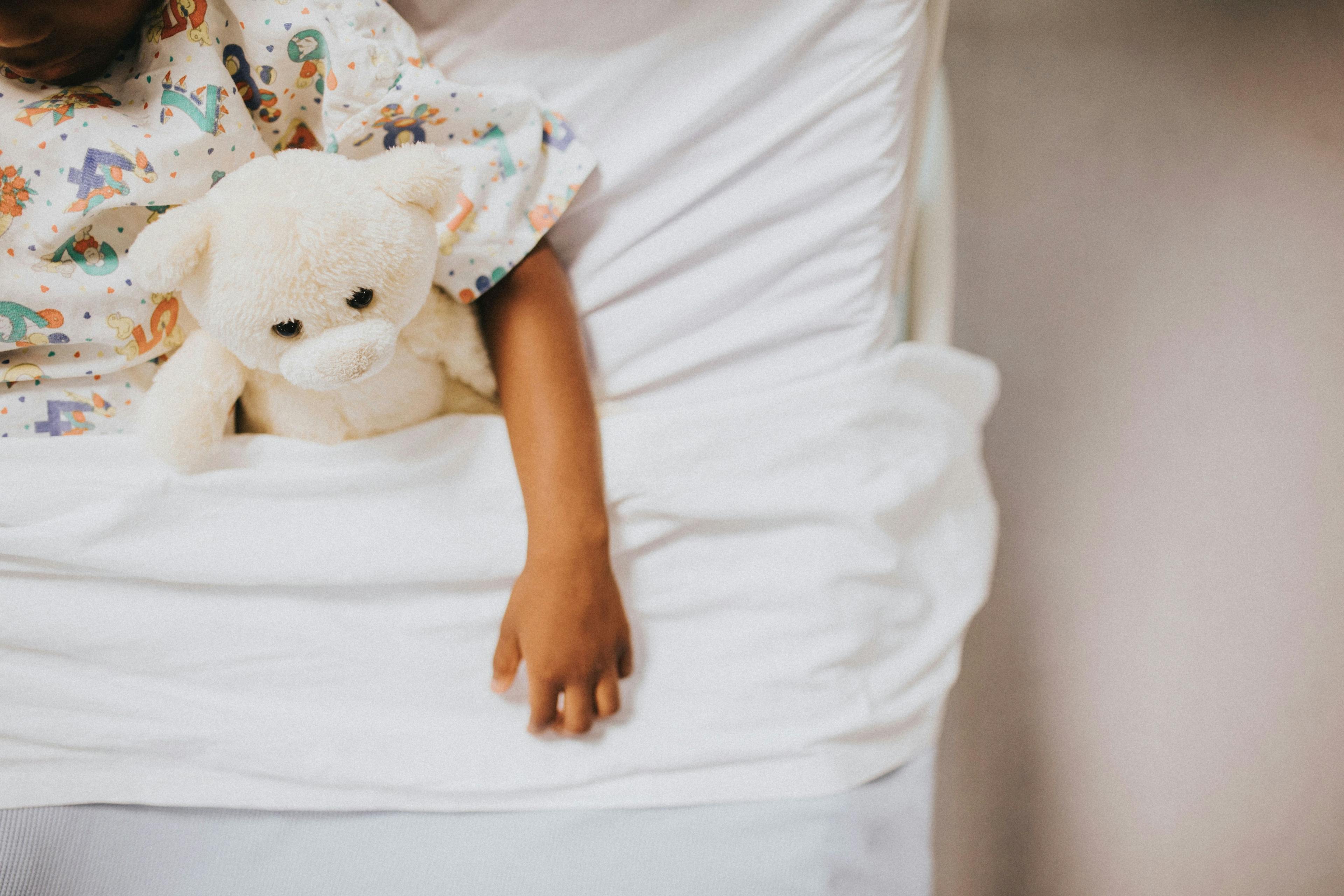 Pediatric Patient Holding a Teddy Bear