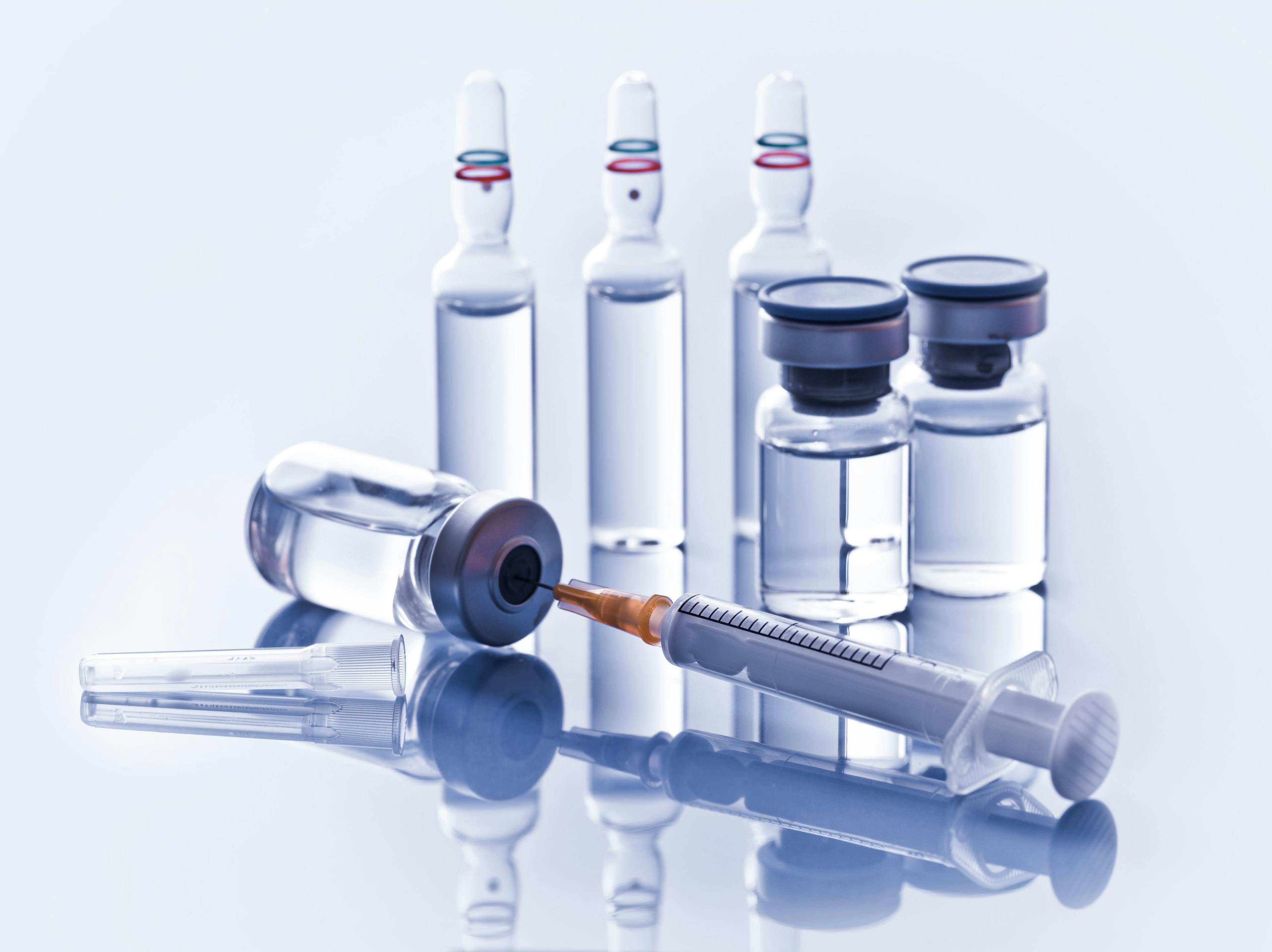 vaccine viles and syringe