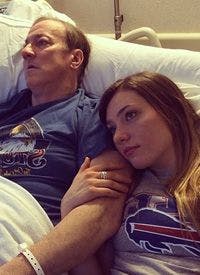 Kelly in the hospital with his daughter